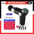 Electric Massager Mini Fascial Gun KH-515 Body Muscle Massager for Back Pain Portable Handheld Electric Back Massager for Pain Relief Deep Muscle Relaxation 32 Speed Level, LED Touch Screen with 4 Heads. 