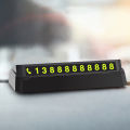 Phone Number Plate Hidden Press Type Temporary Parking Card. 