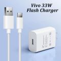 Original Vivo_ 33w 44W Flash charger 2.0 Original Vivo_ Dual Engine charger for Vivo_ S1 Pro V15 V17 Pro V19 V20 V20 Pro V20 SE V21e V21 5G V23e 5G V23 5G V25 X Series X50 X50 Pro X60 X60 Pro Y53s Y73 & Latest/5G Phones Fast charging 33W, 62% in 30 min. 