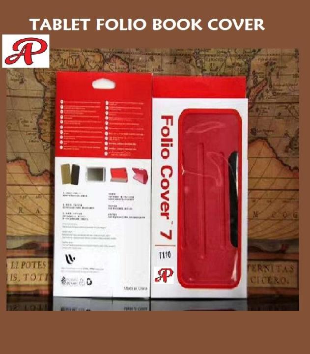 T230%20Samsung%20Tab%204%207"%20Book%20Cover%20Folio.%20Full%20Tablet%20Cover%20Black%20And%20Red%20-%20Image%205