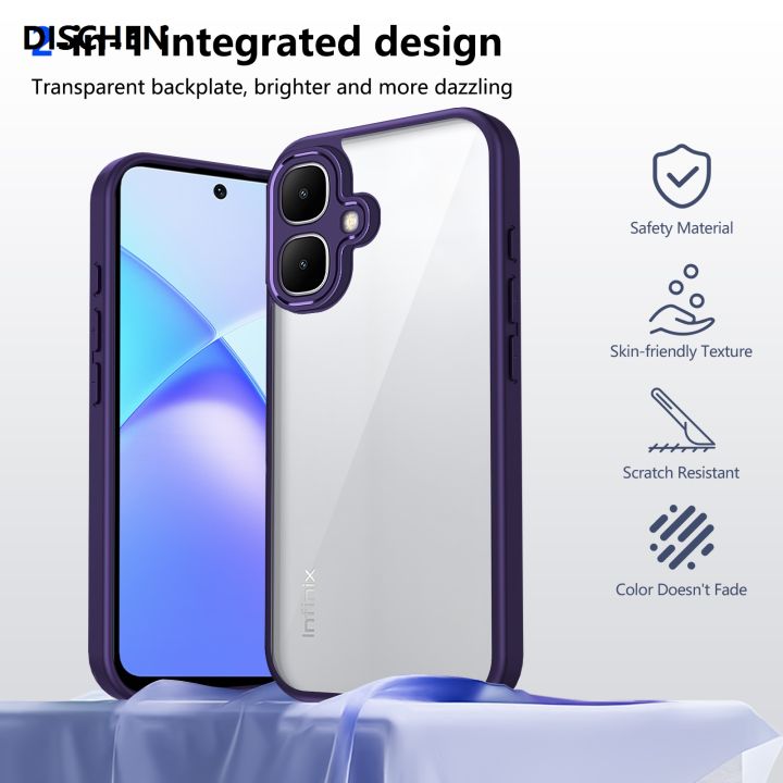 DISCHEN%20Casing%20Cover%20For%20infinix%20Smart%2010,%20Clear%20Silicone%20%E3%80%902025%20Version%E3%80%91%20Casing%20Shockproof%20Bumper%20Lens%20Protect%20Design%20-%20Image%202