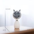 Mini Fan Quiet Operation Portable Energy-saving Lightweight USB Rechargeable Plastic Handheld Fan Multi-purpose Pocket Fan. 