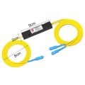 PLC Splitter SC APC 1X2 PLC Singlemode Fiber Optical Splitter SC/UPC PCL Splitter Internal Computer Cable Sleeve. 