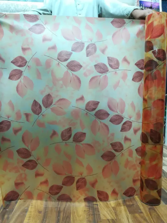 Elegant%20Floral/Leaf%20Pattern%20Frosted%20Glass%20Film%20for%20Windows%20and%20Doors%20-%20Multi-Size%20Privacy%20Film%20-%20Image%204
