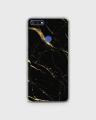 Honor 7C Case Cover Hybrid Soft- Huawei  Golden Crack - 1Cover2391. 