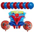 Spiderman Foil balloons set with 20 Balloons for Spiderman birthday. 