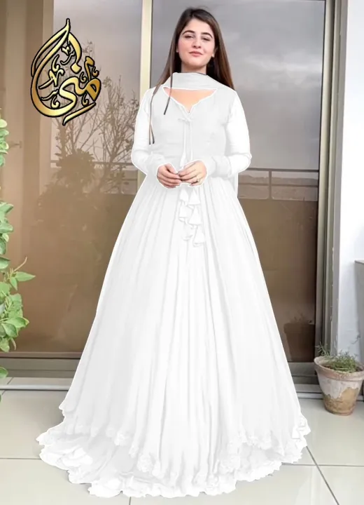 Stylish%20Long%20Frock%20for%20Women%20with%20Fancy%20Flair%203-Piece%20-%20Party%20Wear%20Frocks%20for%20Women%20-%20Image%202