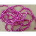 4 mm Crystal Beads | Pearls | Moti Pack | Moti Larri | Crystal Pink (01 Larri of Crystal Pink Color). 