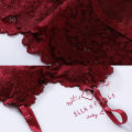 Girls Crochet Push Up Bra Body Shaping Sexy Flower Lace Net Blouse Double Straps Short Tank Top Deep Neck Foam Padded Bra Sexy Lingerie 32-38. 