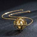 Silver/Gold Creative Astronomical Ball Necklace Armillary Sphere Necklace Men Couple Pendant 12 Constellation and 8 Planet Totem. 