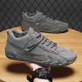 New Leather Men's Shoes Korean Leisure Labor Shoes Chef Kitchen Work Shoes. 
