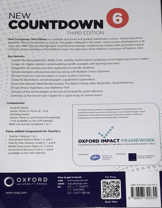 New Countdown 6 Oxford Third Edition A Comprehensive Mathematics series ...