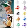 Fashion Summer Sun Hat Women Man Transparent Visor Clear Plastic Adult Sunscreen Cap Sunhat Uni Outdoor Hats. 