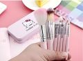 Cute Hello Kitty Makeup Brush Set 7 in 1 - Hello Kitty Pink Brush Set -. 
