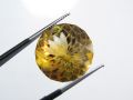 Natural Deep Yellow Citrine loose gemstone Brilliant Cut 21Ct. 