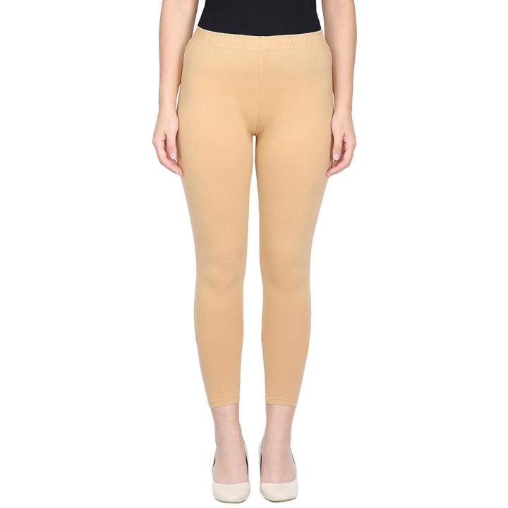Women's Ankle Length Leggings Soft Cotton Lycra Fabric Slim Fit - Main Image