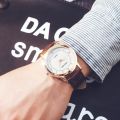 New MREURIO Men Watch Top Brand Luxury Caual Quartz Leather trap Couple Writwatch. 