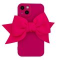 Fashion Sweet cool rose red three-dimensional bow suitable for ipone 15 promax  iPhone13pro/max apple 12 mobile phone case 11 xs/xr. 