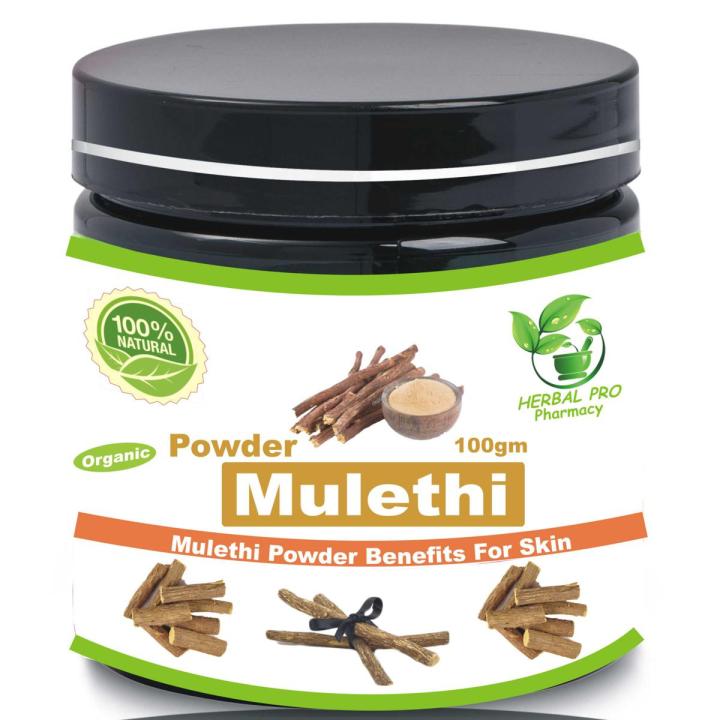 Mulethi Powder (Liquorice Root Powder) Organic 100% 100gm