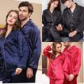 New Satin Silk Couple Night Suit (Night Wear) One Suit For Men And One Suit For Women. 