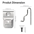 6Pcs Drill Tool Clips Hook Kit for N268241 for Power Tools DCD980. 