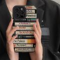 【kunmingxiashupu】Japan Graffiti Art Letter Label Silicone Soft Case For iPhone 15 14 13 12 11 Pro Max XS X XR 7 8 Plus SE Camera Lens Protective. 