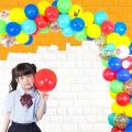 55 Balloon Garland Kit,Circus Balloon Arch Kit,Red Yellow and Blue,  Mix Balloons Multicolor Confetti Balloons and Balloons for  Birthday Wedding-Party Decoration. 