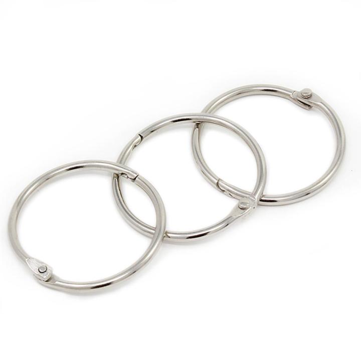 100Pcs 19Mm Loose Leaf Binder Rings Key Rings Book Rings Binder Rings for Scrapbook/Album/Craft