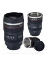 Camera Lens Coffee Mug - Black. 
