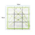 Square Patchwork Feet Tailor Yardstick Cloth Cutting Rulers DIY Sewing Tool (Green). 
