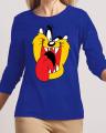 Angry Dog New Fashion Royal High Printed Design High Quality T-shirt For Women. 