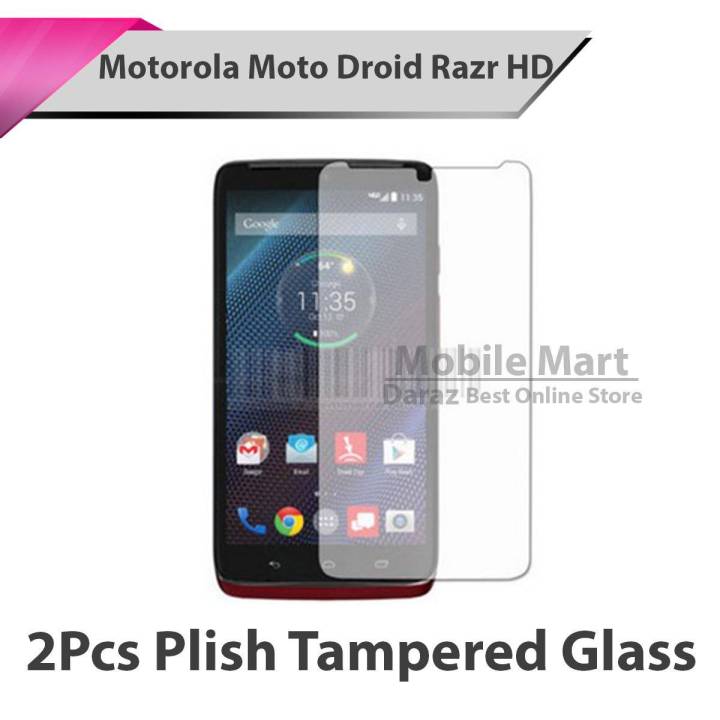 2Pcs MOTOROLA MOTO DROID RAZR HD XT926 Tempered Glass Screen Protector For Moto Droid HD XT926