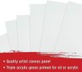 Openness - Pack of 5 – 11x14 Inch Primed Canvases for Painting, 100% Cotton Stretched Canvas, Art Supplies for Acrylic Pouring, Oil Painting and Watercolor, Acid Free Canvas - Art Panel - Small Canvas – Artist. 