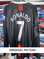 Cristiano RONALDO 7 MANCHESTER United 2008 Champions League Final Shirt Long Full sleeve. 