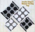 Imperial High Quality 6/4 Rectangle Slot Tray, Cup Display for Kitchenware, Acrylic Glass Holder, Black/White One Size. 