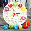 Clock for Kids  Rope Game  Number & Rope Clock  Wooden Toys  Seton clock  Children's Clock  Wooden clock  Kid's clock Montessori Toy  Educational toys Puzzles Number Clock  Montessori Clock  Clock  123 Clock  Clocks  Educational Clock. 
