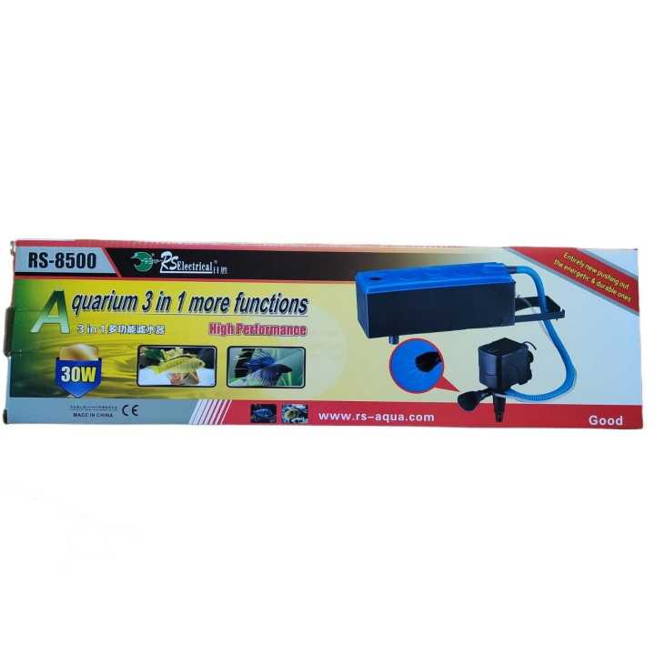 RS Electrical 30 Watt Fish Aquarium 3 in 1 Function Top Filter RS-8500