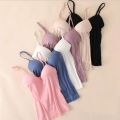 Padded Bra Shirt Women Tops padded Camisole breathable tank tops for women. 
