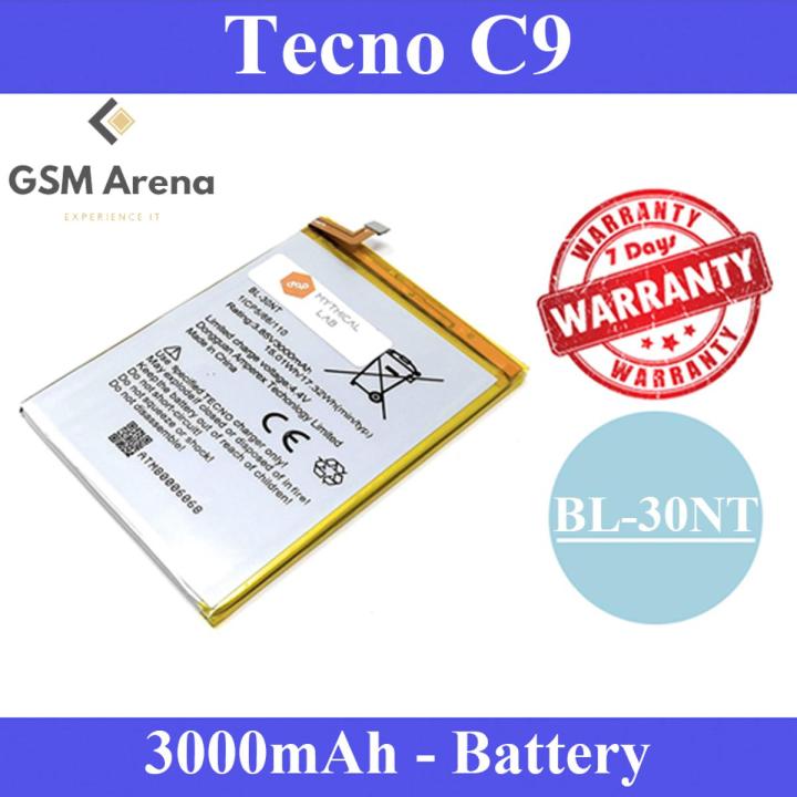 Tecno C9 Battery BL-30NT Replacement Premium Quality 3000mAh Battery For Tecno C9