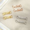 【HOT】 Custom Name Shoe Buckles Stainless Steel Customized Shoelace Buckle Personalized Decoration Charm Sneaker Accessories Jewelry. 