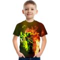 ROBLOX Game Pattern Printing Children's T-shirt Soft and Comfortable Summer Clothing Children Cartoon Sandbox Party. 