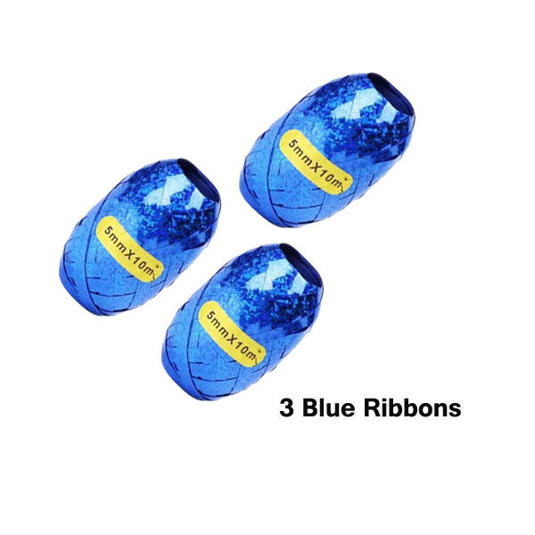 Ribbon Rolls Pack Of 3 For Balloons Decoration - Ribbons For Party Balloons Decore