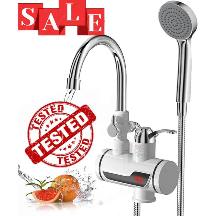Electric Kitchen Water Heater Tap with shower Instant Hot Water