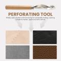 1pc Wood Handle Overneedle Wheel needle Spacing Perforating Tool. 