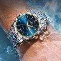 Men's Business Watch, VA VA VOOM Popular Stainless Steel Waterproof Calendar Quartz Watch. 