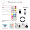 Vocoal LED Strip Lights RGB LED Lights String Lighting Flexible Strip Light Bluetooth APP Music Control Lamp Outdoor IP65 Waterproof Indoor Hotel TV Background Christmas Home Party Birthday Decoration 2M/5M. 