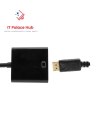 Display port to HDMI Adapter Dp( Port) Male to HDMI Female Converter - Black. 