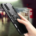 iCaseCover for Xiaomi Redmi Note 11 4G Hard Case Shockproof Car Magnetic Stand Holder Back Cover. 
