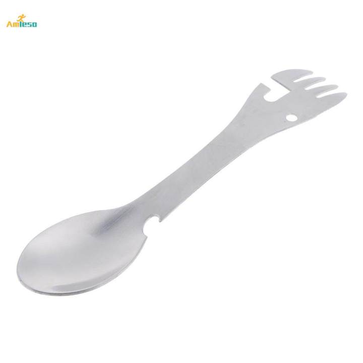 2pcs Lightweight Spoon Fork Multifuntional Spork - 7.1 x 1.4inch