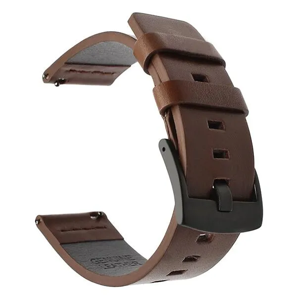 18mm 20mm 22mm 24mm Leather Watch Strap For Samsung Galaxy Watch